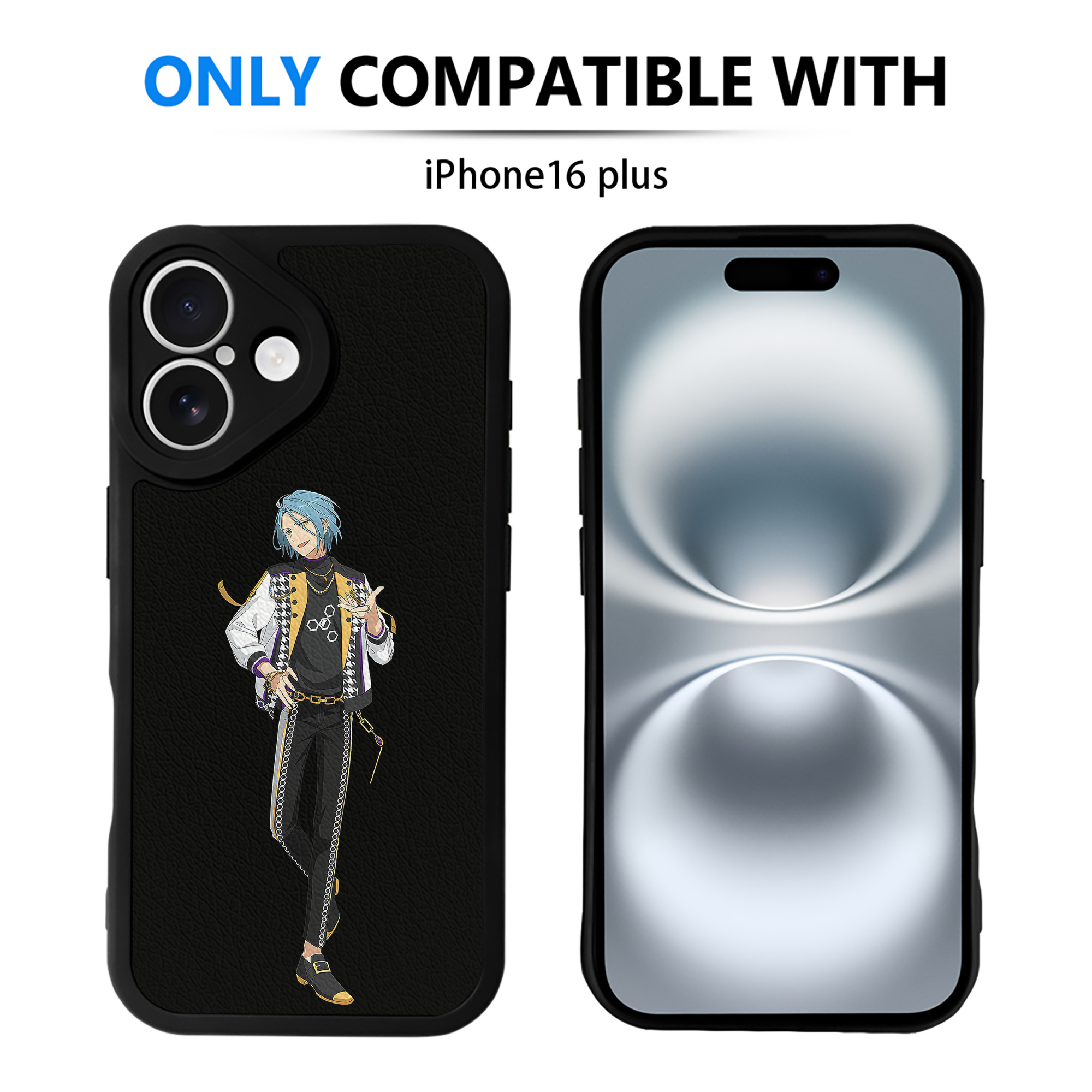 （画像用） あんさんぶるスターズ! Ensemble Stars 【iPhone 16シリーズ対応】シリコンスマホケース（レザー調） 材質：シリコン